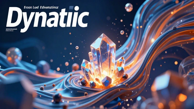 Portada dinámica y abstracta de ciencia