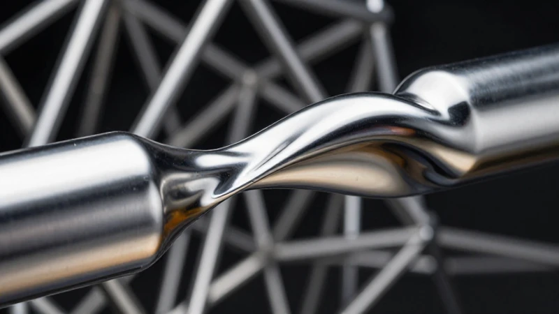 Formas metálicas abstractas en tensión dinámica