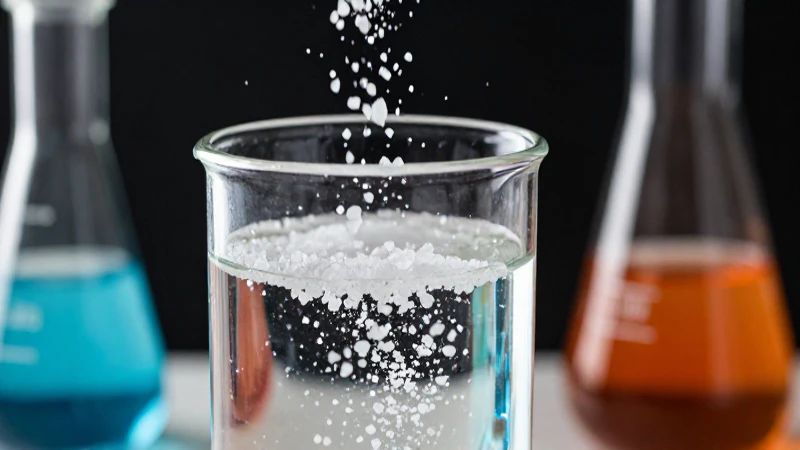Detalle vibrante de química profesional