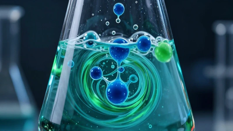 Moléculas de solventes en vibrante dinamismo químico