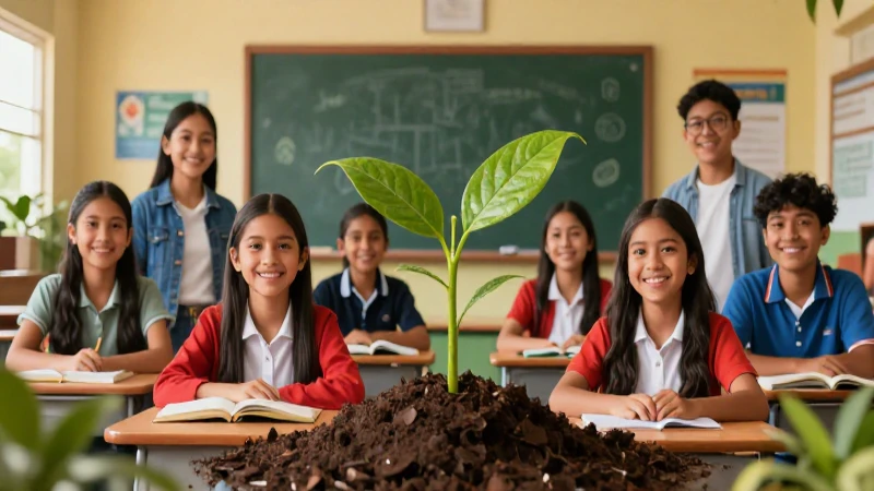 Somos el Cambio: La Transformación que Necesitamos 3 Estudiantes mexicanos felices en clase moderna