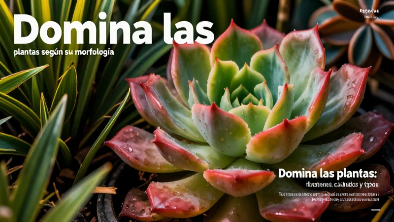 Domina las plantas: importancia, cuidados y tipos 5 Primer plano vibrante para estudio bot谩nico