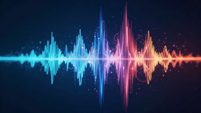 Sonido: Concepto, características y propiedades esenciales 3 Onda sonora vibrante en campo azul oscuro