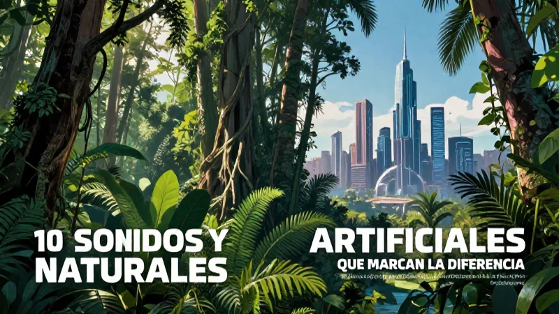 Sonidos naturales y artificiales marcan la diferencia