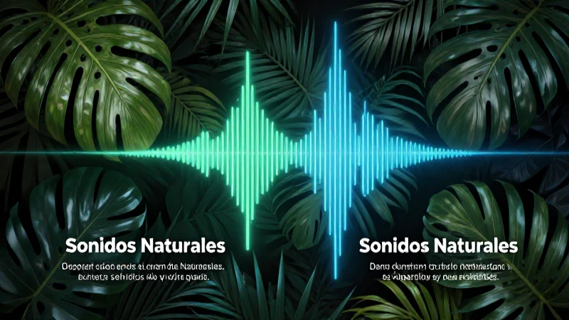 Comparativa de sonidos naturales y artificiales