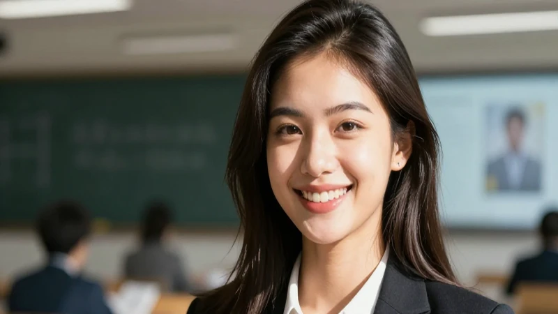 Retrato profesional con sonrisa radiante e iluminación cinematográfica