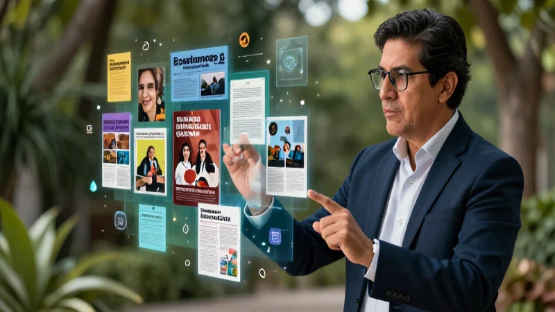 Maestra mexicana interactúa con medios educativos holográficos