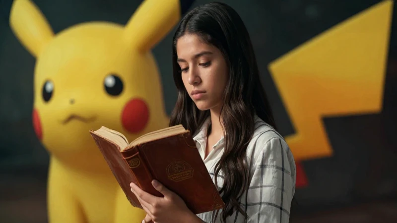 Sosiego: definición, concepto y su importancia en la vida 7 Estudiante mexicano contempla un libro con un Pokémon gigante
