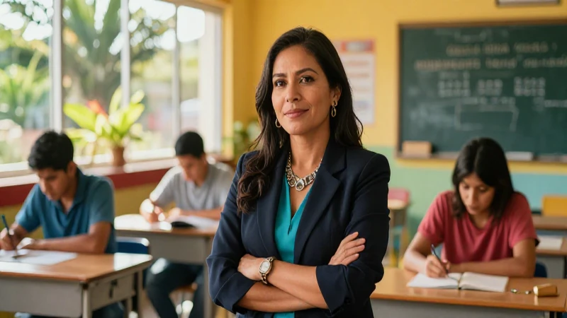 Educadora mexicana inspira en aula vibrante y moderna