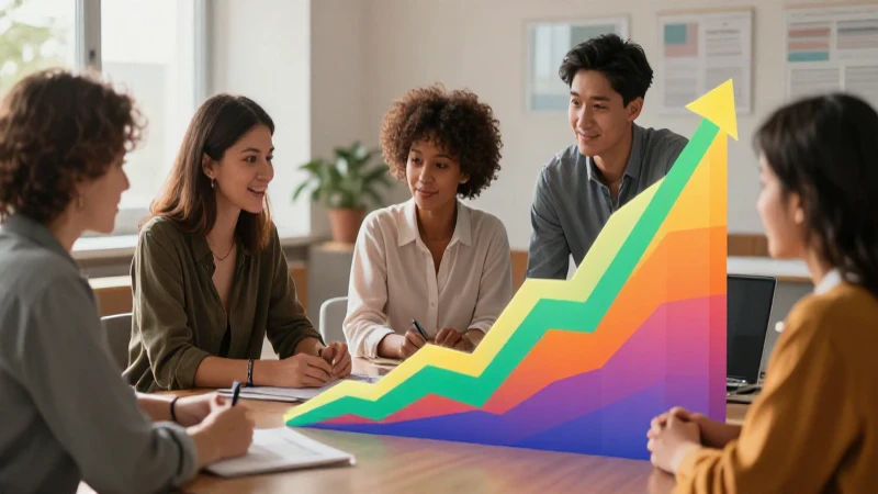 Staff: Definición, concepto y su importancia en empresas 8 Gráfico profesional dinámico sobre crecimiento visual