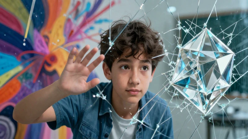Subjetivos: Qué significa, su importancia y definición 3 Estudiante observa caos y estructura geométrica