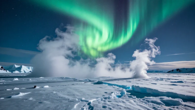 Sublimación: 15 Ejemplos Que Deberías Conocer Hoy Mismo 5 Paisaje ártico con aurora, hielo y vapor
