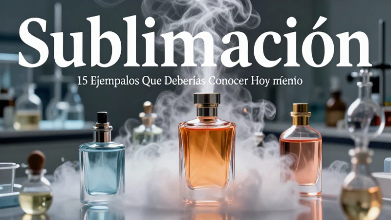 Sublimación: 15 Ejemplos Que Deberías Conocer Hoy Mismo 11 Sublimación en la fabricación de perfumes