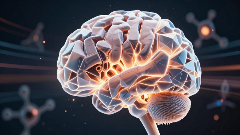 Físico-química, psicoanálisis y diseño: Definiciones clave 3 Ilustración digital de cerebro y moléculas