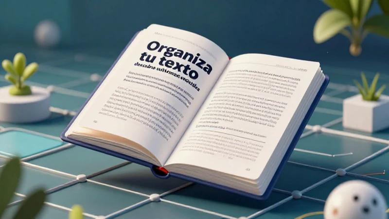Ilustración de organización de subtemas digitales