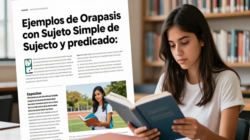 Sujeto y Predicado: 100 Ejemplos de Oraciones Claras 5 100 ejemplos con diseño educativo moderno
