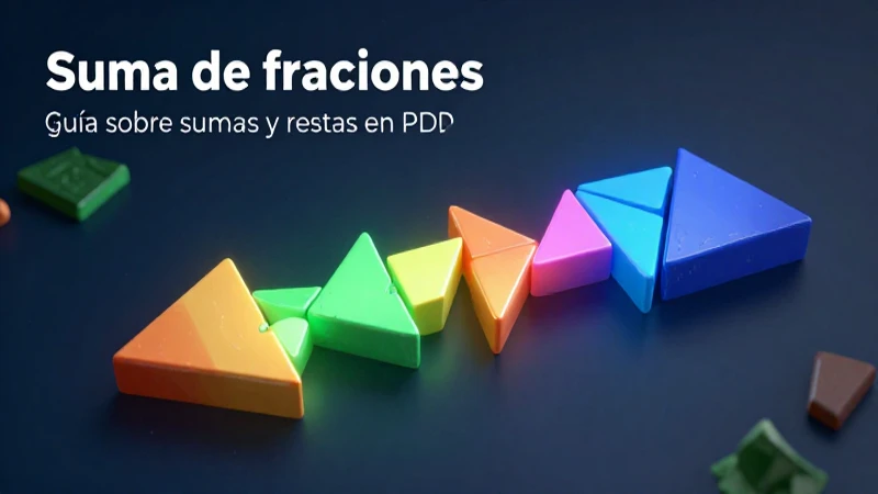 Suma de fracciones: guía sobre sumas y restas en PDF 3 Suma de fracciones con mismo denominador