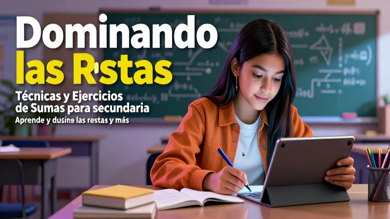 Dominando las restas: aprendizaje y práctica matemática