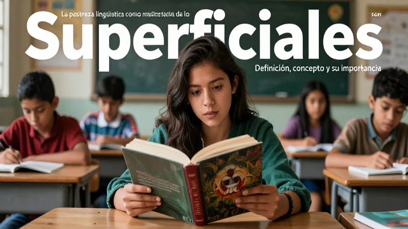 Superficiales: Definición, concepto y su importancia 5 Ilustración impactante de estudiante en aula