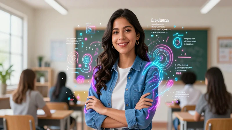 Retrato dinámico de una educadora mexicana