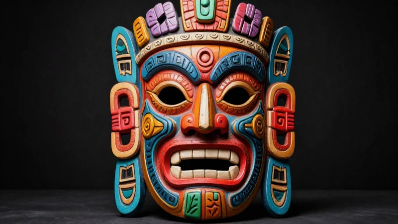 Suripanta: Definición, características y su papel en teatro 3 Máscara cultural mexicana vibrante estilo revista