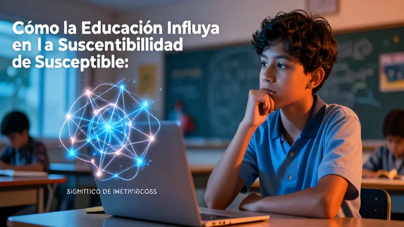 La educación moldea la susceptibilidad a través del conocimiento
