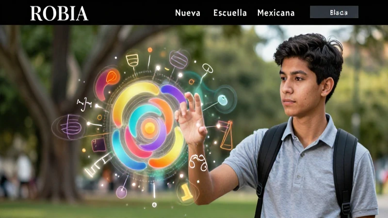 Portada educativa dinámica estilo NEM