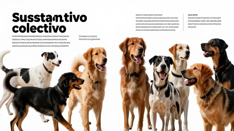 Ejemplos visuales de sustantivos colectivos