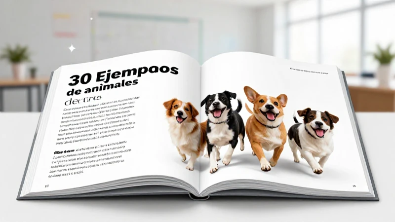 Diseño educativo de sustantivos colectivos de perros