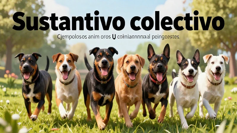 Ejemplos visuales de sustantivos colectivos