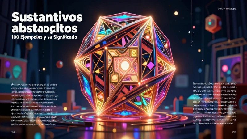 Sustantivos abstractos: 100 Ejemplos y su Significado 6 Sustantivos abstractos: sufijos y ejemplos