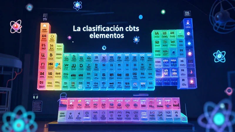 Tablas periódicas: concepto, historia y organización actual 4 Estructura y clasificación de los elementos