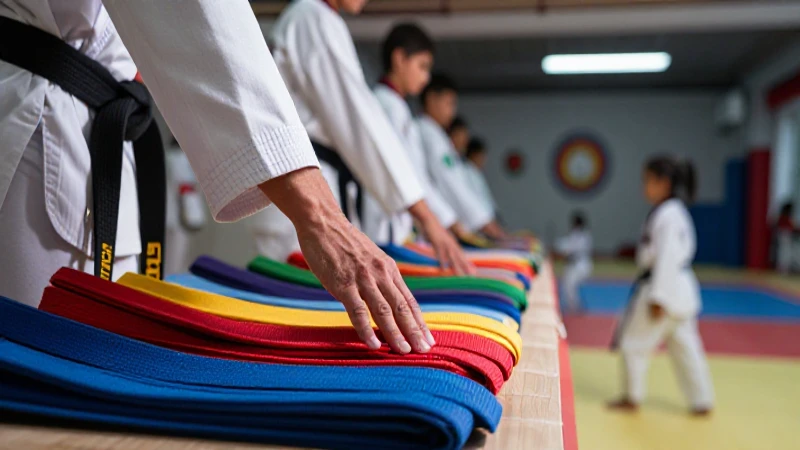 La evolución de cinturones en Taekwondo