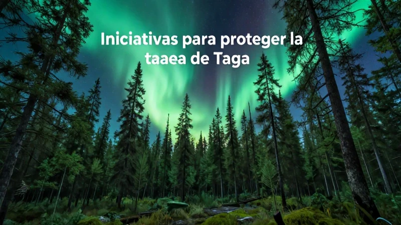 Taiga: Qué es, características, definición y concepto básico 8 Ilustración educativa sobre conservación de la taiga