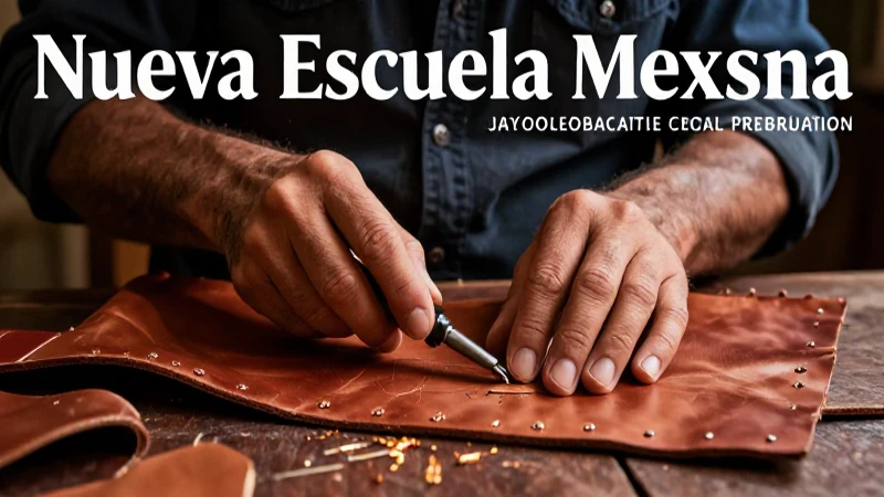 Maestro artesano de cuero mexicano