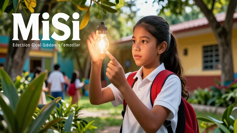 Estudiante mexicano radiante enfocado en el potencial