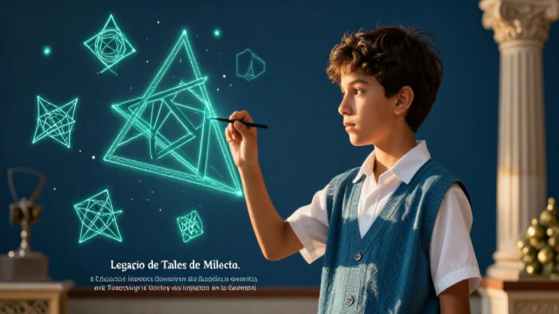 Tales dejó geometría con gran impacto educativo