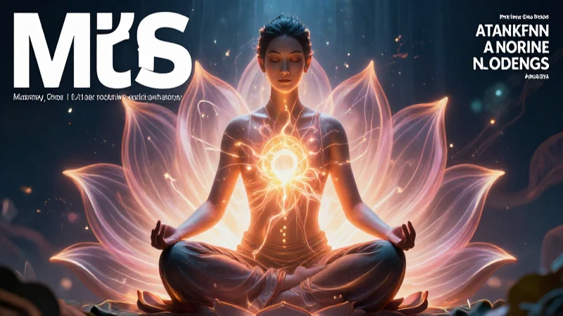 Meditación sagrada con energía radiante y luz vibrante