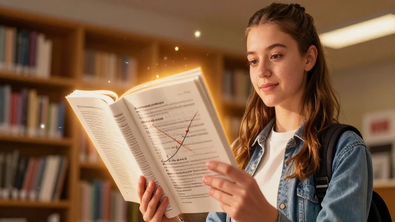 Estudiante brillante con éxito y luz