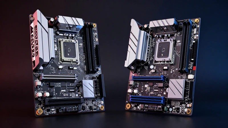 Comparación visual de placas base de PC modernas