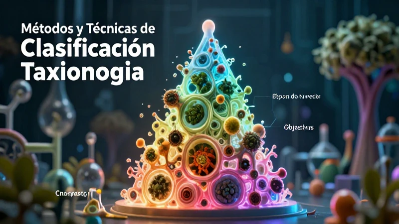 Taxonomía: Concepto, Niveles de Organización y Objetivos 6 Clasificación taxonómica visual en diseño educativo