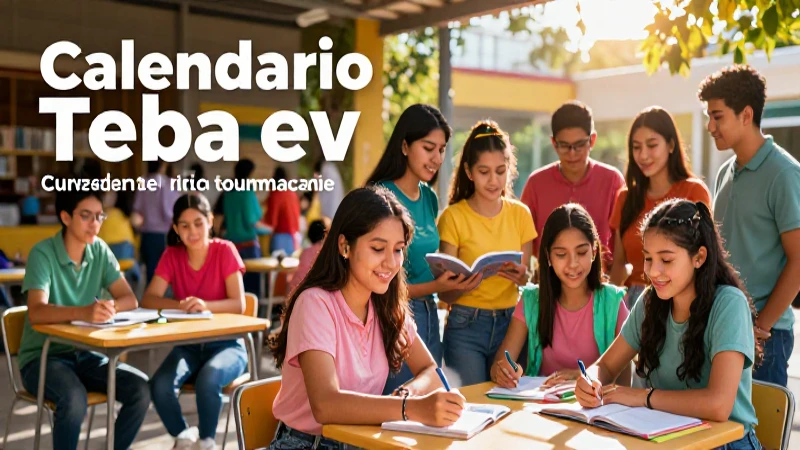 Calendario de eventos Tebaev: No te pierdas ninguna actividad 4 Ilustración vibrante de eventos educativos de junio