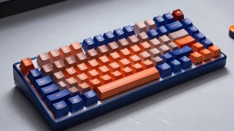Qué es el teclado de una computadora y su historia 5 Teclado mecánico hiperrealista y detallado