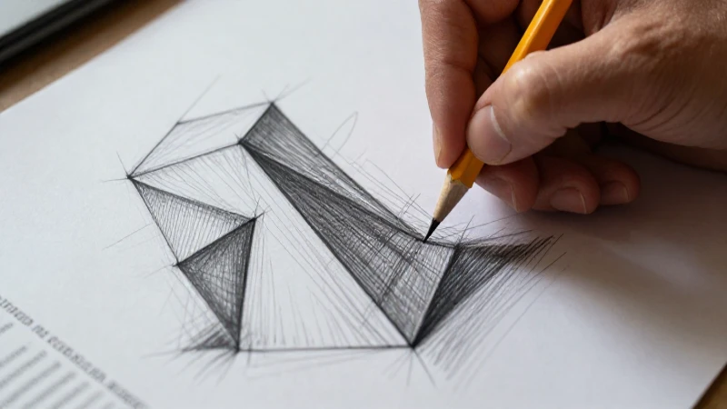 Ilustración técnica de achurado educativo