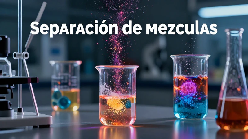 Separación de mezclas: principios y técnicas