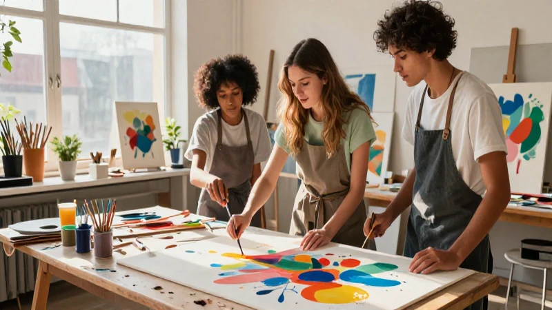Cuáles son las técnicas: concepto, tipos y ejemplos 5 Joven creadora expone arte vibrante