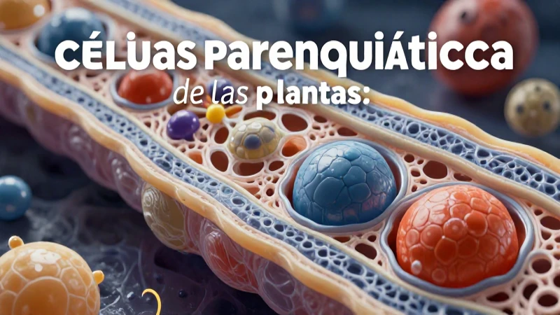 Conoce el tejido fundamental de las plantas: todo lo que debes saber 3 Células parenquimáticas: la base del tejido vegetal