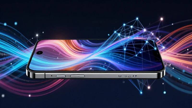 Telefonía inteligente: concepto, historia y características 3 Smartphone moderno con datos brillantes, estilo magazine