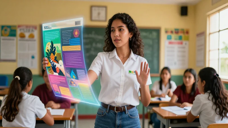 Fundación Telefónica: Archivos y Proyectos Innovadores 8 Maestra dinámica con tecnología educativa avanzada