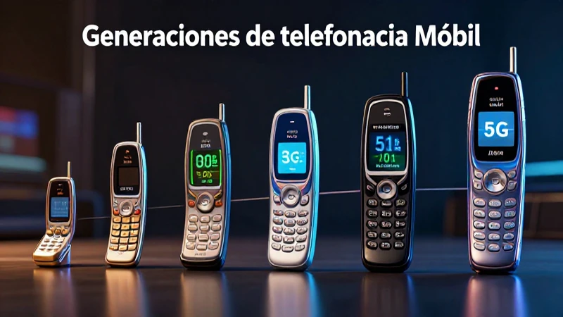 Evolución de las generaciones de móviles